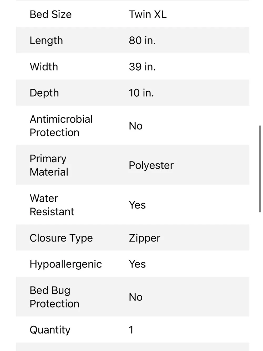 Dormify Waterproof Twin XL Mattress Protector - NWT - #3